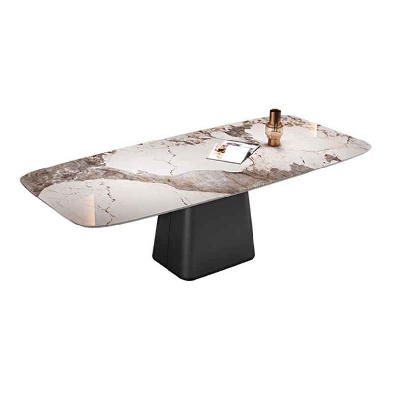 Modern Dining Rectangle Table Dining Stone Table for Home Use
