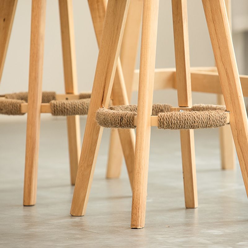 Piernas de madera de estilo de bar de escandinavia asiento redondo para bar de restaurantes
