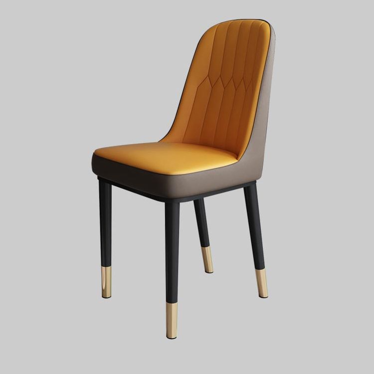 Metal de la cocina del estilo nórdico que cena la silla Parsons que cena la silla lateral sin brazos