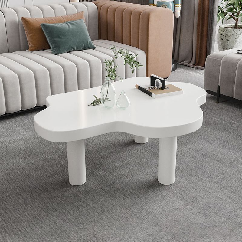 Nordic Cocktail Table 3 Legs Solid Wood Free Form Nesting Coffee Table