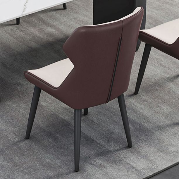 Modern Iron Dinette Set 1/2/5/7 Pieces Rectangle White Sintered Stone Top Dining Table Set
