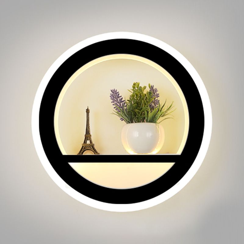 Modern Round Household Wall Sconce Fixture Simple Wall Light for Bedroom Sitting Room