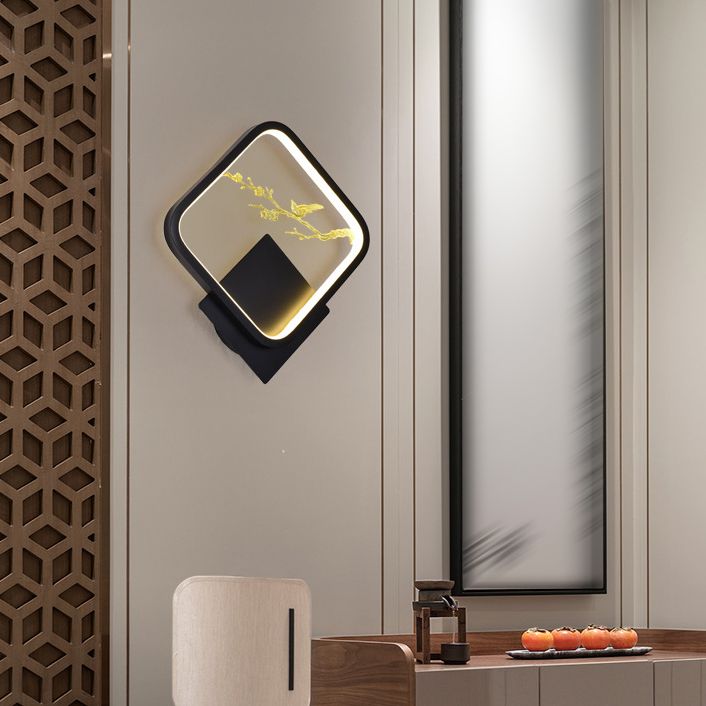 Kids Style Square Shape Wall Light Metal 1 Light Wall Mount Light