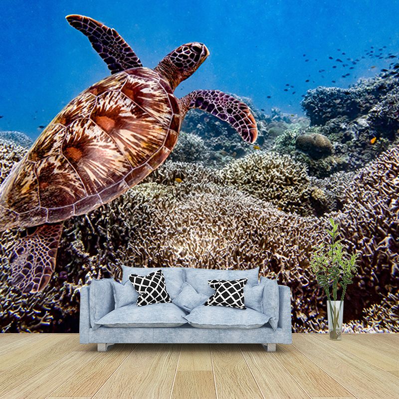 Undersea Creatures Wall Mural Decal for Sleeping Room, Made to Measure