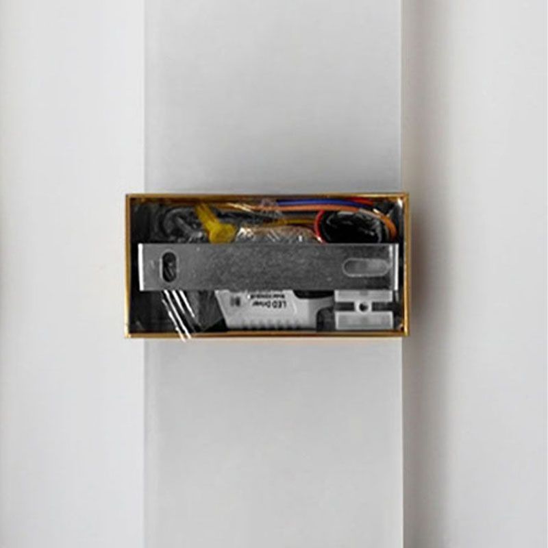 Simple Rectangular Shade Wall Sconce Light, Acrylic Sconce Light Fixture for Bedroom