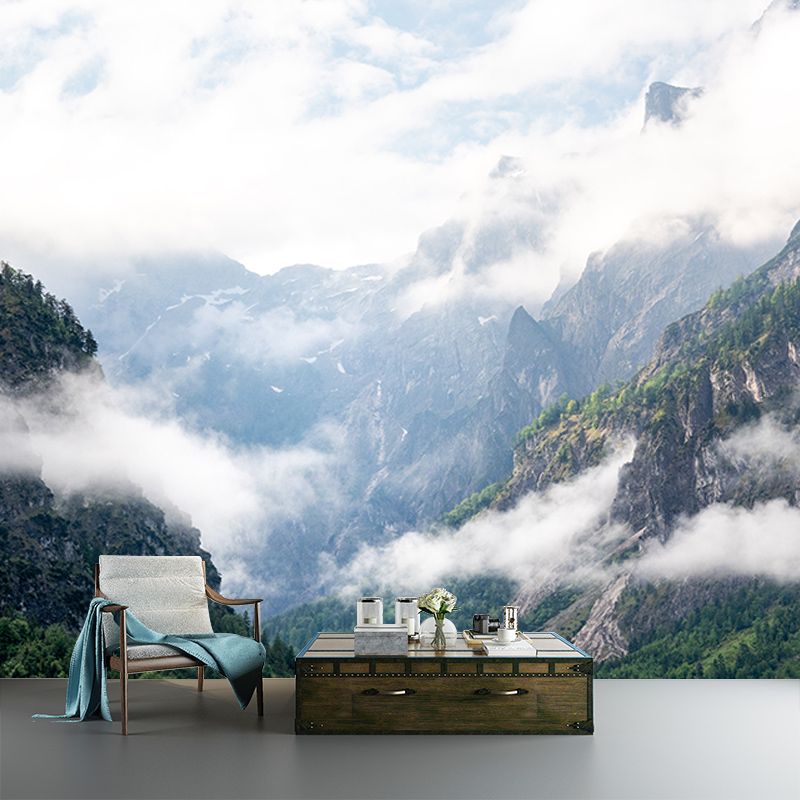 Mountain View Mural for Home Decor Contemporary Wall Art, Personalized Size