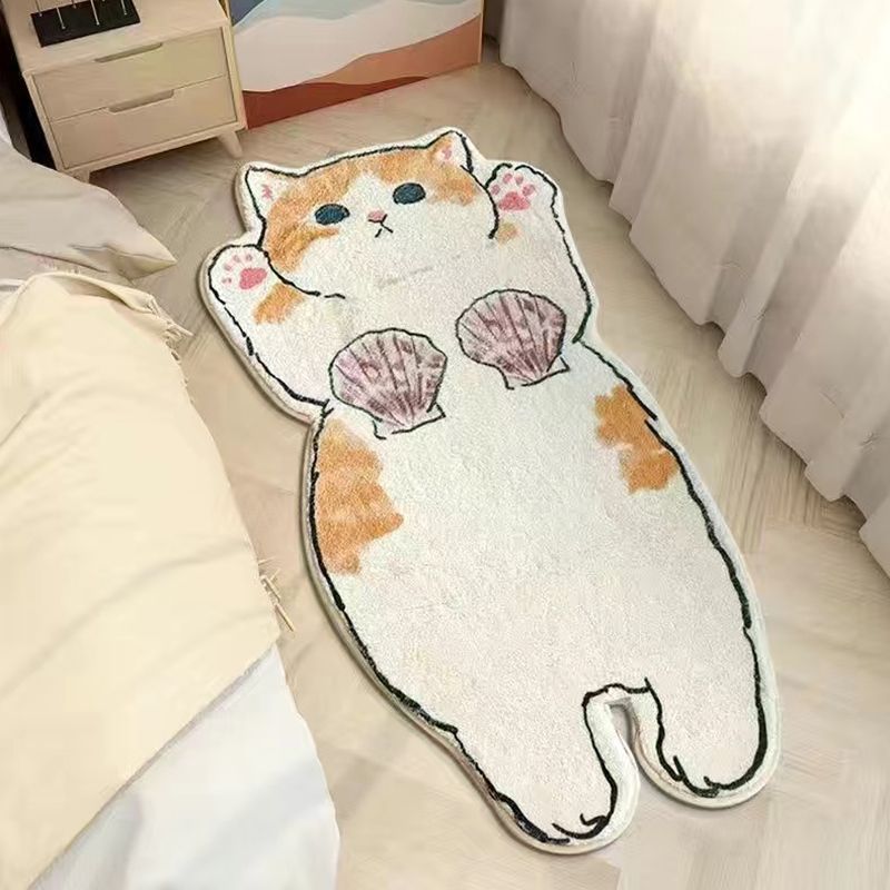 Novelty Contemporary Polyster Animal Printed Living Room Non-Slip Backing Area Rug