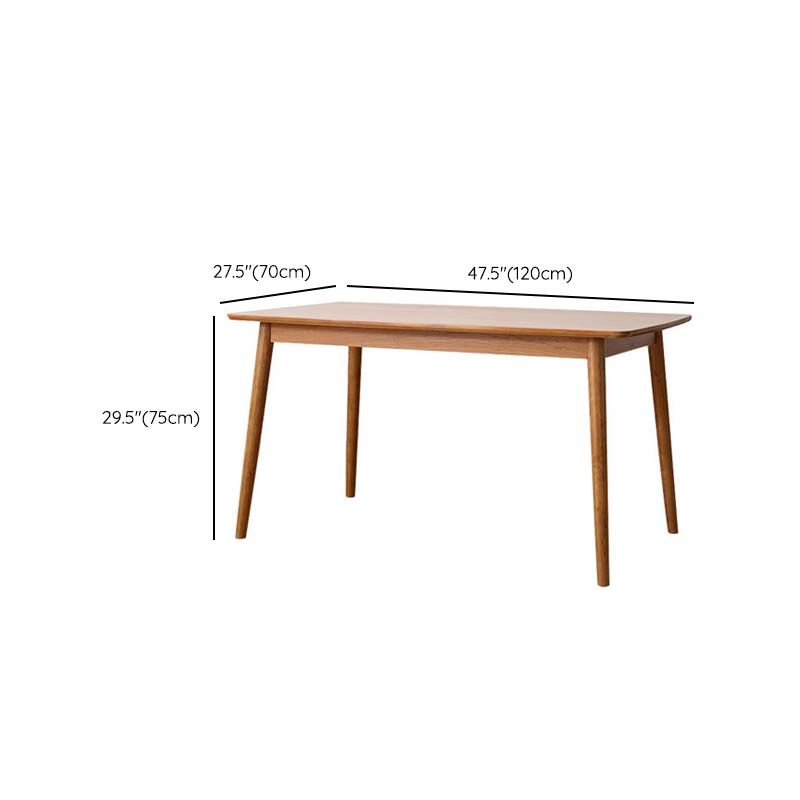 Industrial 4 Legs Dining Table Pine Wood Table for Dining Room