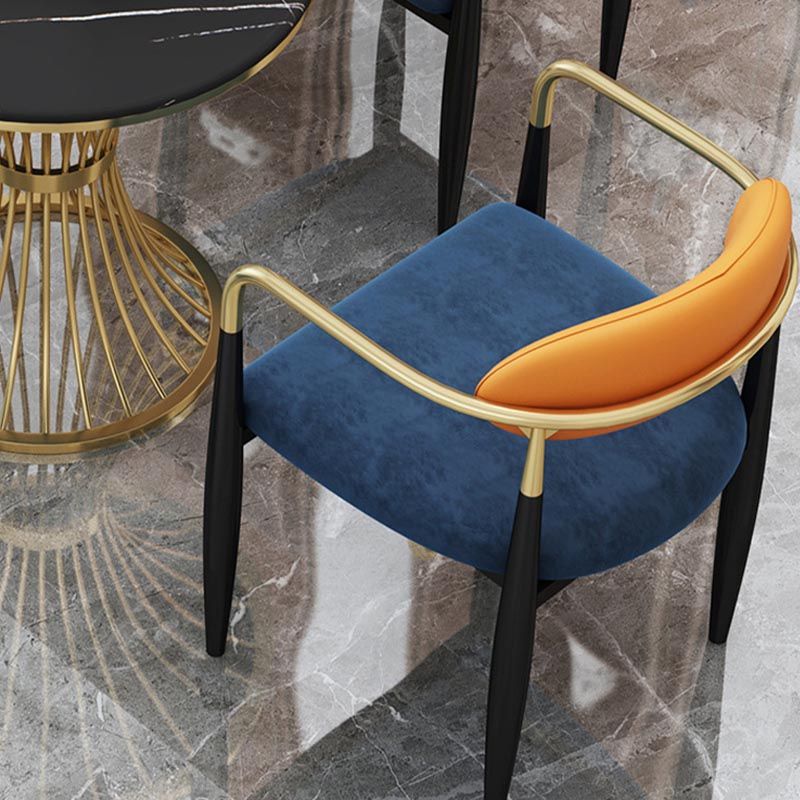 Glam Dining Set Stone 1/4/5 Pieces Dining Gold Furniture for Home