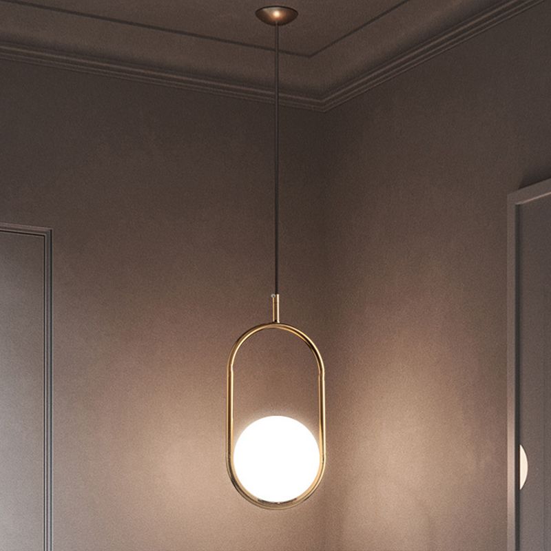 1 luminaires suspendus légers au milieu du siècle moderne en verre blanc suspendu suspendu pour chambre à coucher