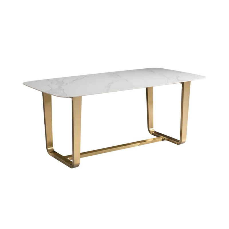 1/4/5/6 Pieces Nordic Dining Room Set Sintered Stone Dining Table and Faux Leather Chairs