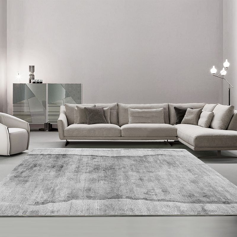 Alfombra moderna de la alfombra gris área de impresión geométrica alfombra de poliéster alfombra resistente a la mancha para decoración del hogar