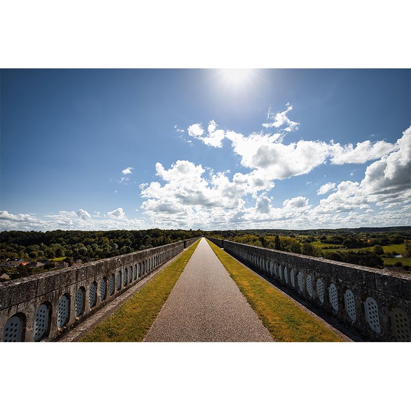 Wooden Bridge Environmental Space Extension Mural Wallpaper Photography Home Decor