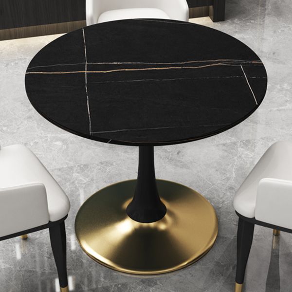 Tavolo da pranzo contemporaneo da 31,5 pollici tavolo rotondo per cucina e sala da pranzo