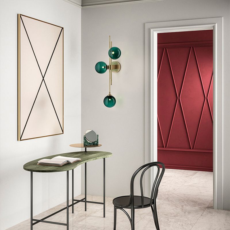 29,5 "Lampada da parete ad alta semplicità da parete 3 teste Luci di applique per foyer camera da letto