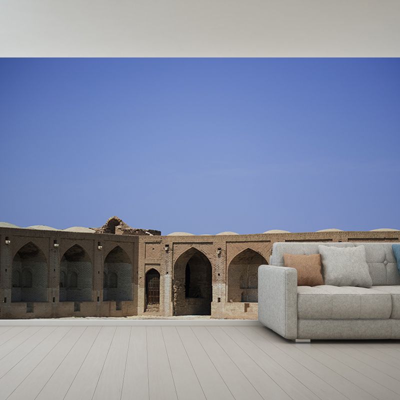 Dry City Landscape Mural Water Resistant Decorative Wall Decor for Bedroom