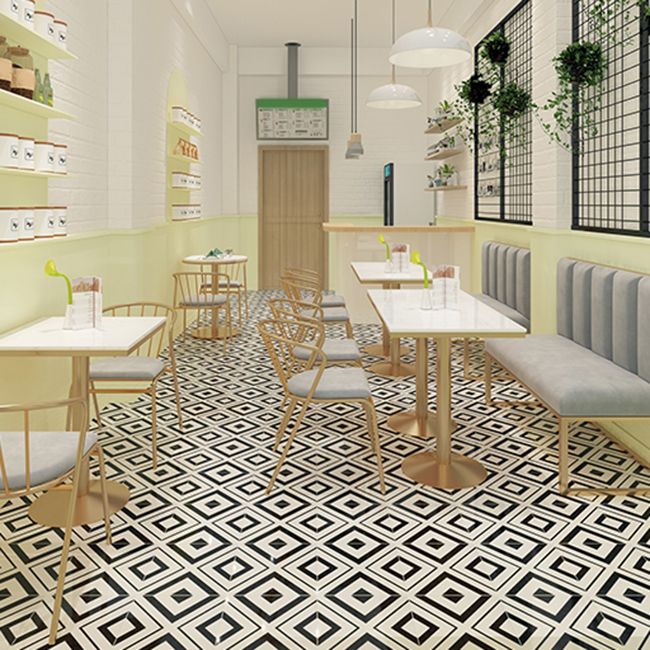 Nordic 1/3/4 Pieces Dining Set Stone Dining Table for Milk Tea Shop Cafe