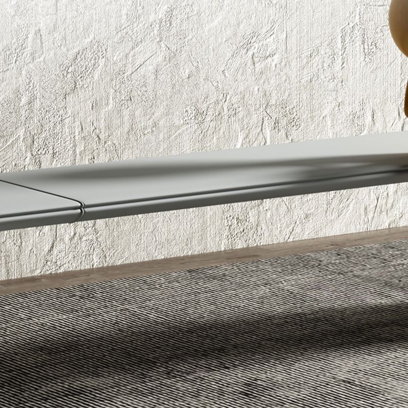 Rectangle Upholstered Entryway Bench Modern Seating Bench with Wooden Base