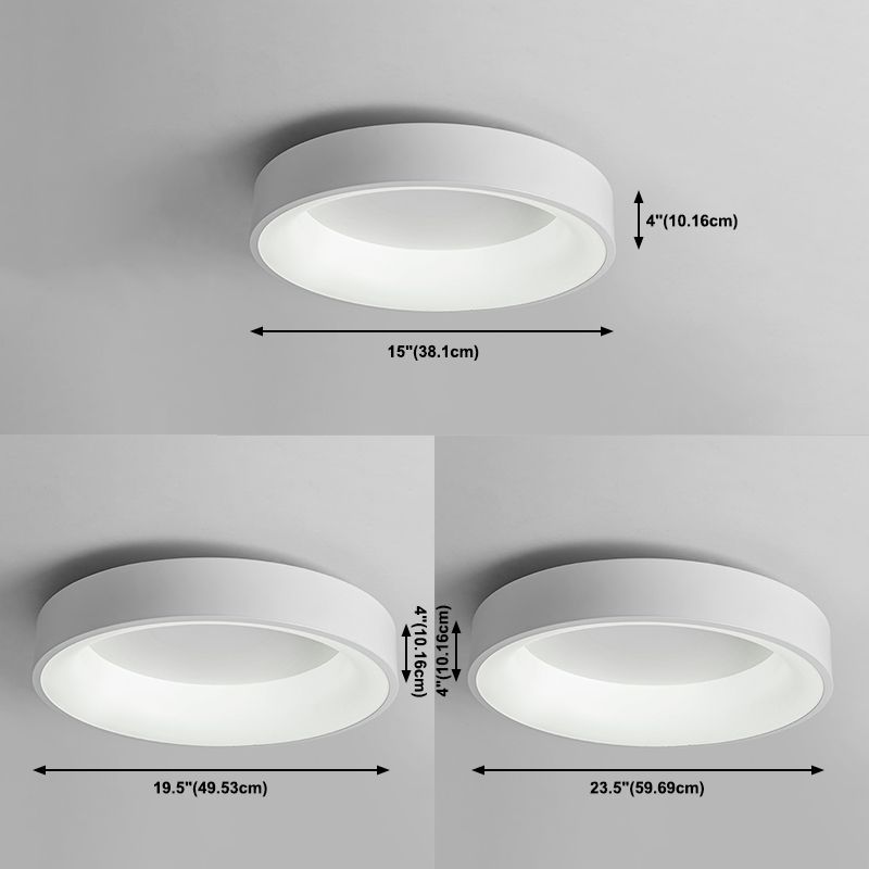Modern Simple LED Ceiling Light Fixture Bedroom Round Flush Mount Ceiling Lamp