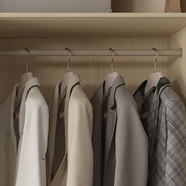 White Storage Cabinet with Drawer Contemporary Wardrobe Armoire