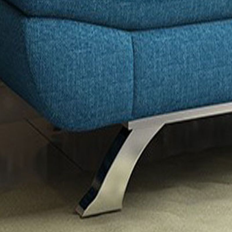 Cotton Blend Armless Sleeper Sofa Modern Tufted Back Sofa Couch