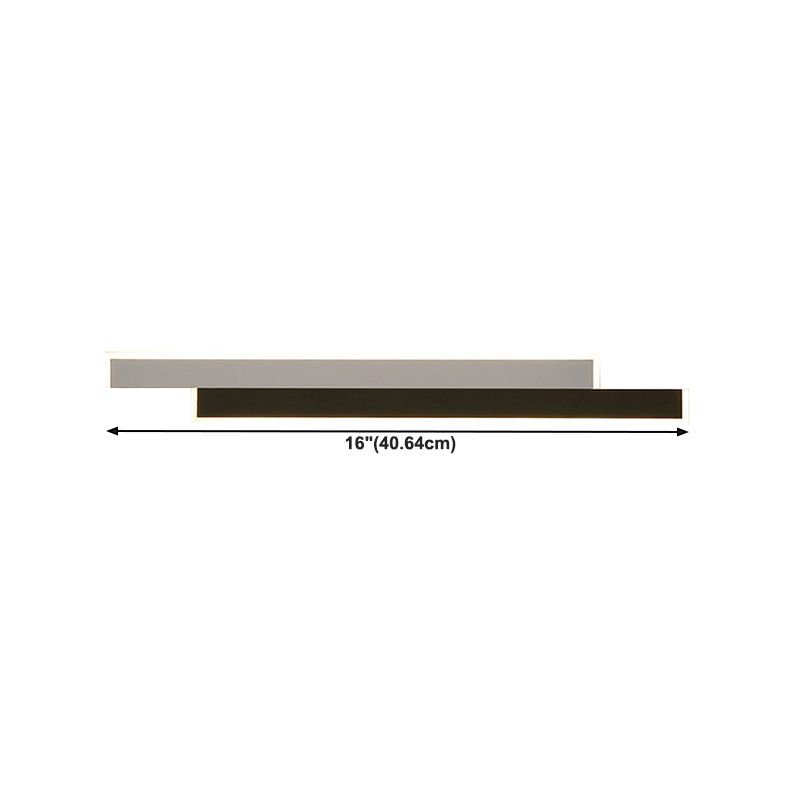 Contemporary Style Linear Wall Mounted Lamps Metal 2 Lights Wall Mounted Lights