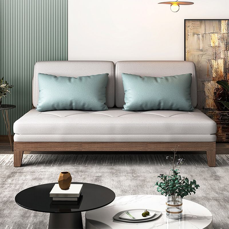 40.15" Wide Sofa Bed Faux leather Sleeper Sofa with Upholstered