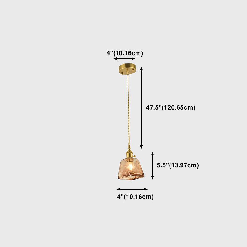 Industrieel glas hangende licht huishouden geometrische hangende verlichting voor woonkamer