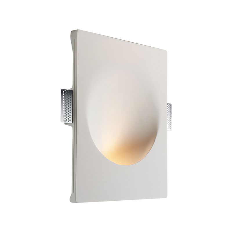 Gips eingebettete LED -Wandleuchten stilvolle minimalistische weiße Wandleuchte für den Flur