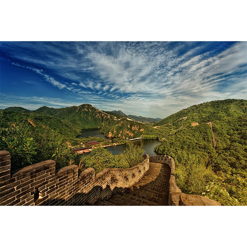 Customized Tall Mountain Mural Wallpaper Contemporary for Guest Room Decor