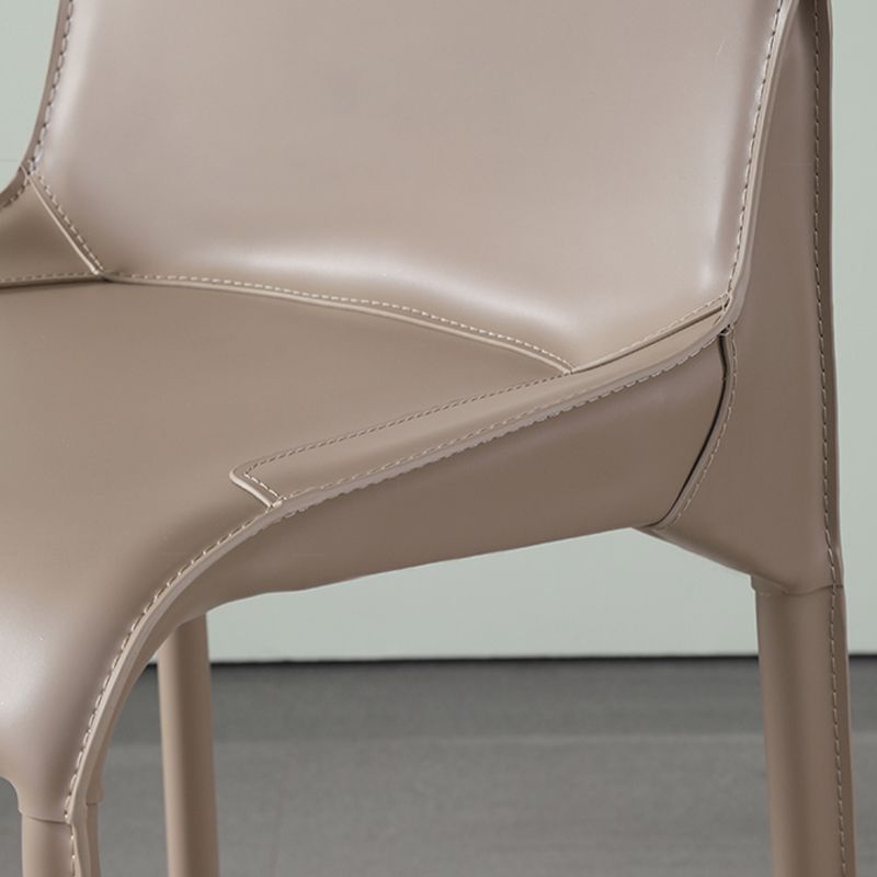 Modern Bar Stool Backrest Leather Counter Stool for Bristol with Metal Legs