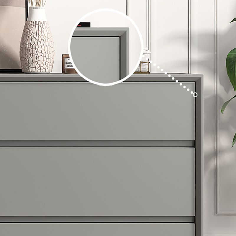 Contemporary Accent Chest with Drawers and Straight Legs Rectangle Chest
