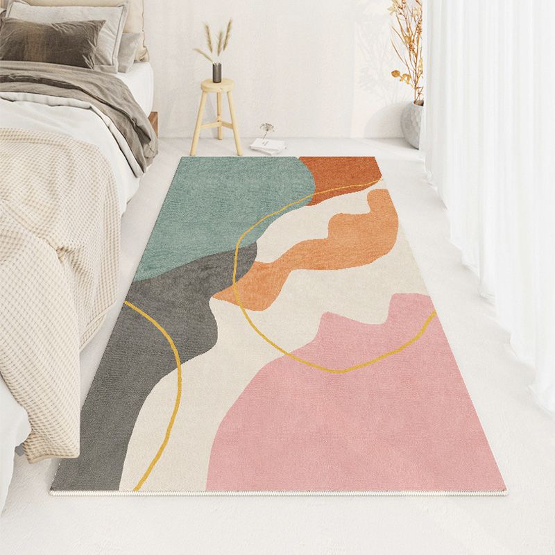 Zwart modern tapijt kneeftje kleur tapijt wasbaar tapijt voor woonkamer