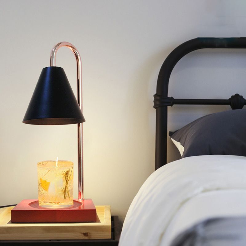 Metalen boog tafellamp moderne stijl kleurrijke single light tafel licht voor slaapkamer