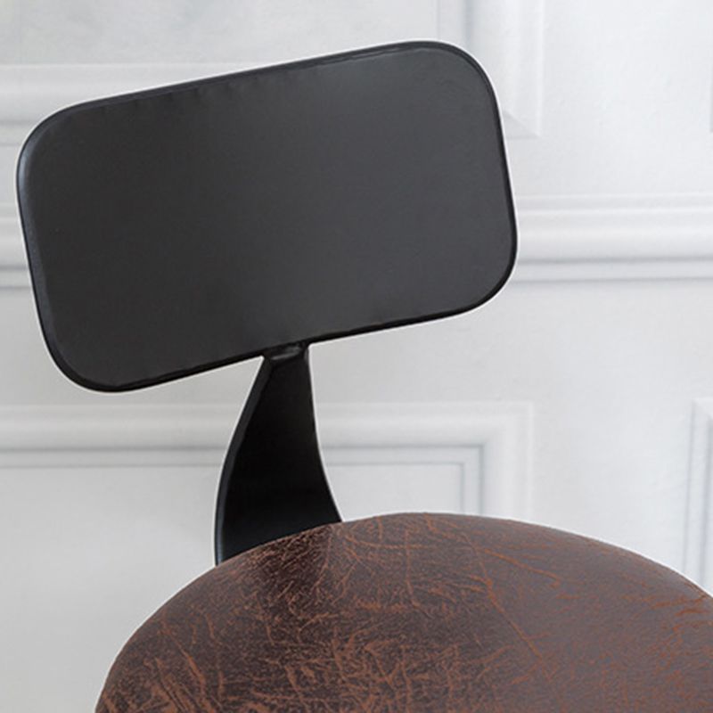 Industrial Armless Elevatable Counter Stool Iron Bar Stool with Pedal for Cafe