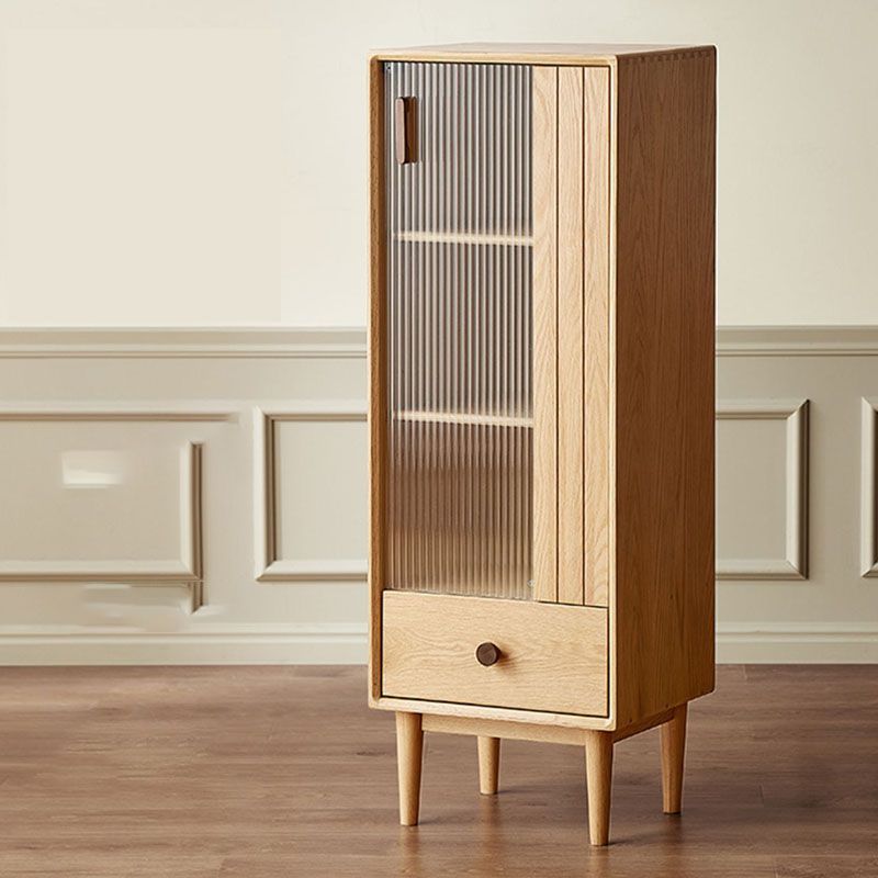 Wood 1 - Drawer Contemporary Accent Cabinet Contemporary with Straight Legs