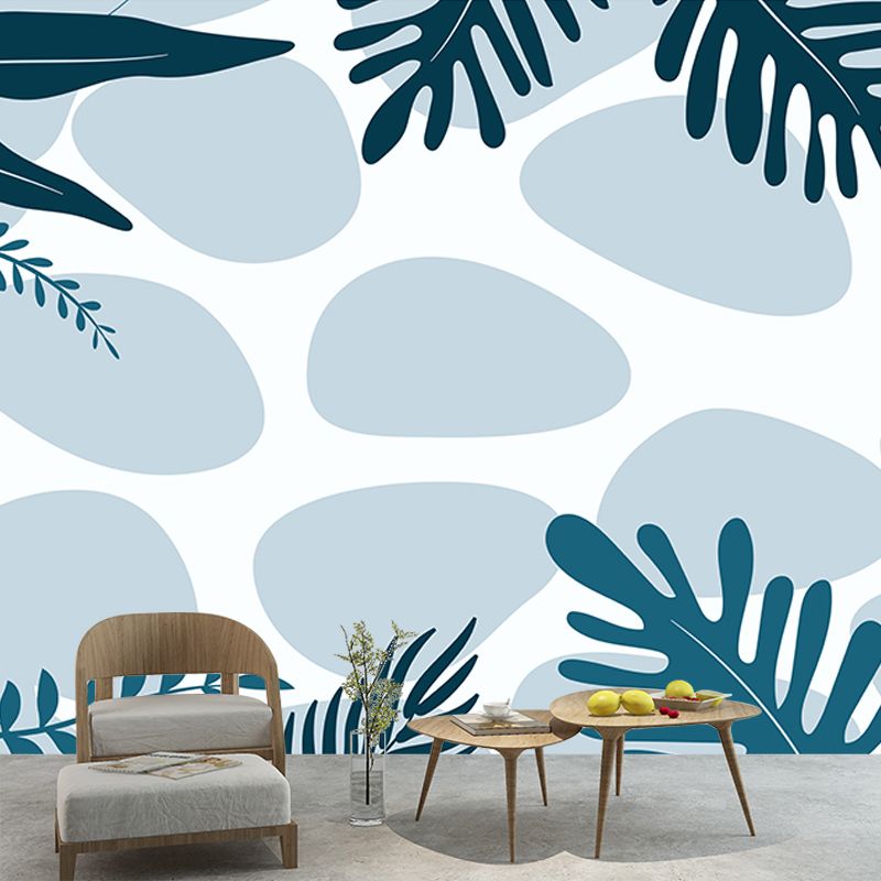 Environment Friendly Mural Tropical Plants Decorative Mildew Resistant Wall Art