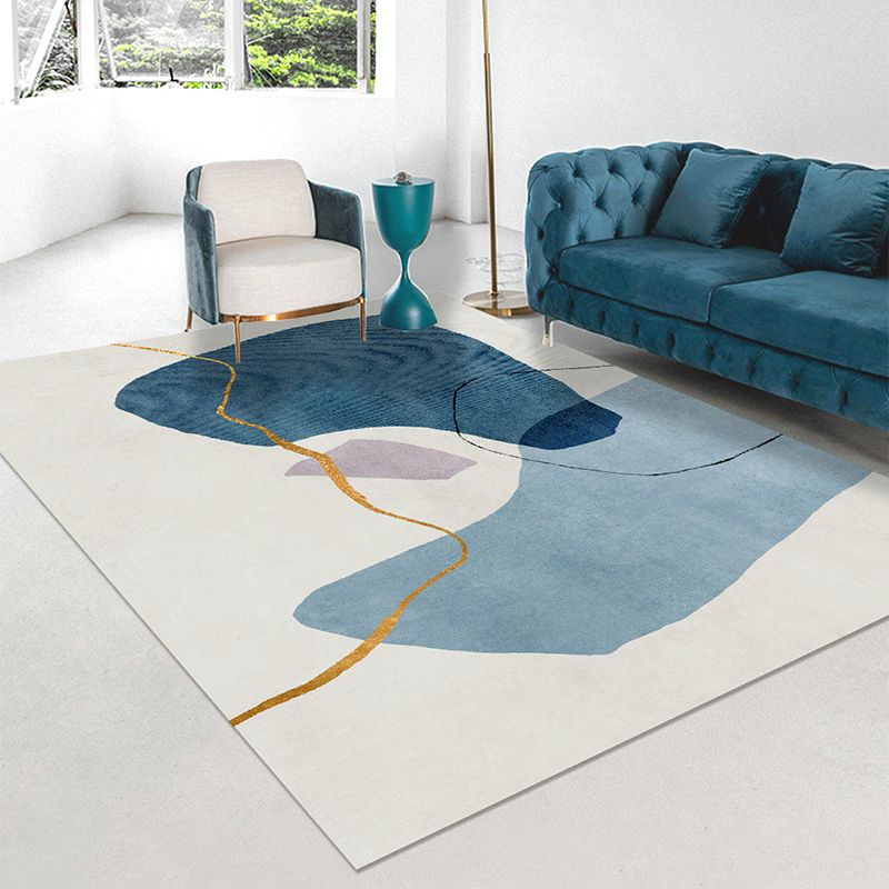 Stilvoller moderner Teppichkontrast Farbe PVC -Bereich Teppich Fleckenfester Teppich für Wohnkultur