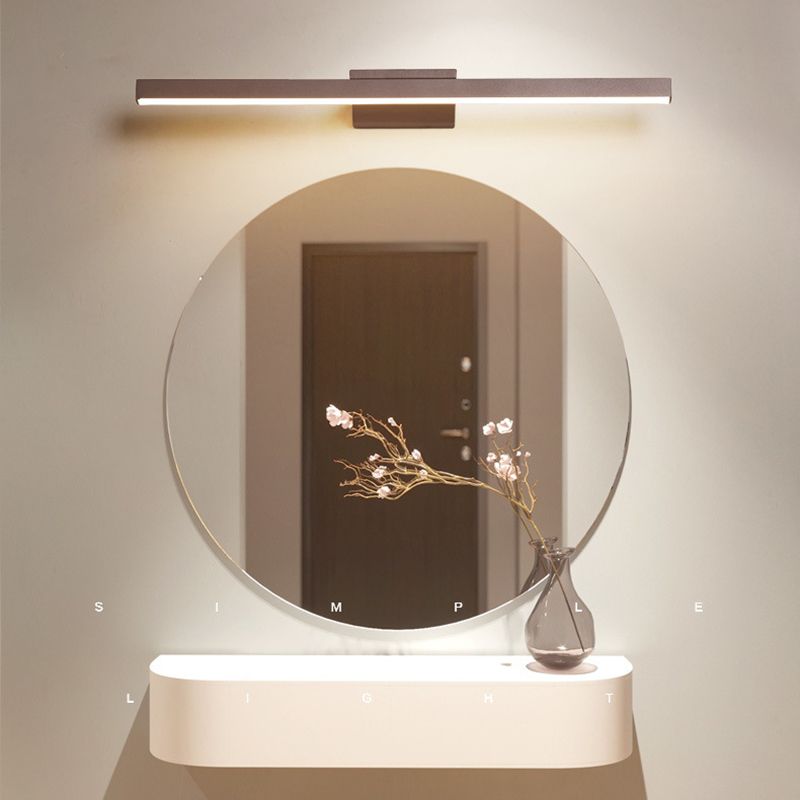 Moderne einfache Aluminium -Eitelkeitslicht Geometrie Rechteck LED Eitelkeitslampe für Duschbad