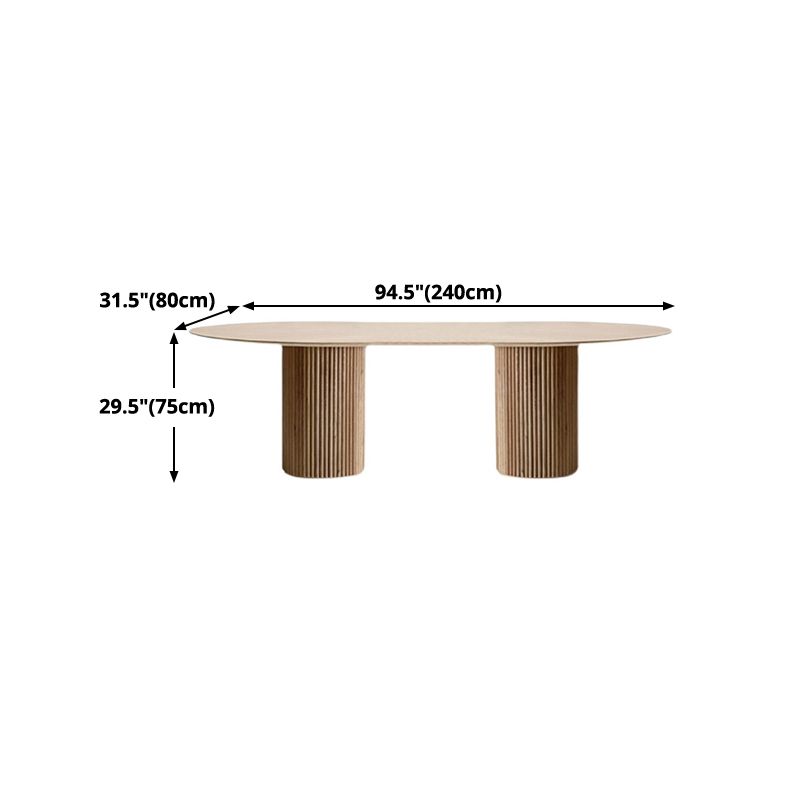Mesa de comedor de madera maciza de pino