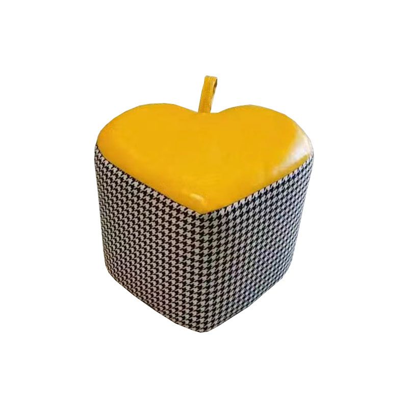 Fabric Standard Stool Modern Style Simple Heart-shaped Stool
