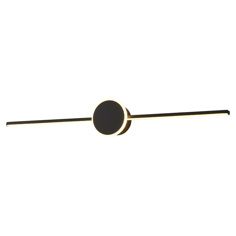 Linear Wall Sconce Lights Modern Metal 1 Light Sconce Light Fixtures with Acrylic Shade