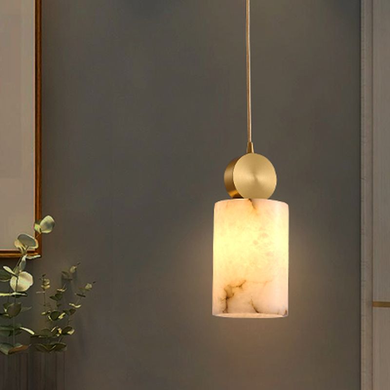 Marble Unique Shape Hanging Lights Modern Style Hanging Mount Fixture for Restaurant