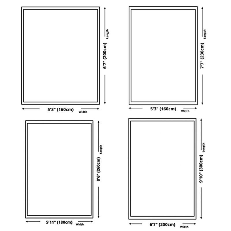 Brown Modern Rug Polyester Graphic Indoor Rug Washable Rug for Home Decor