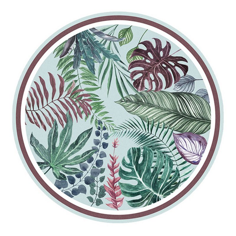 Nordic Modern Rug Rainforest Polyester Rug Washable Rug for Living Room