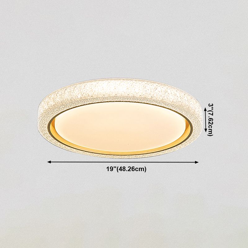 Plafonnier LED en cristal Simple et moderne, montage encastré en forme de géométrie en fer pour chambre à coucher