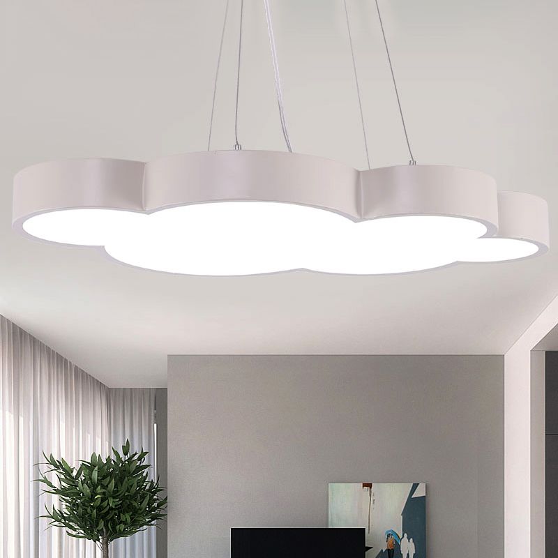 Floating Cloud Hanging Light Nordic Style Acrylic Pendant Light for Dining Room