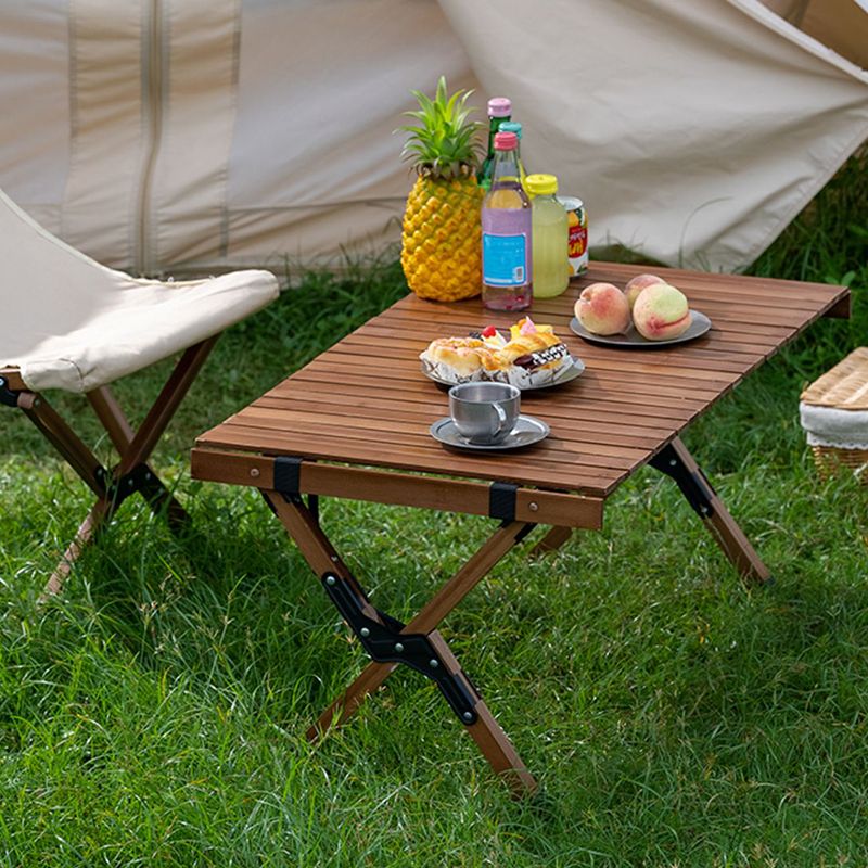 5 Pieces Patio Dining Table Set Modern Rectangular Picnic Table