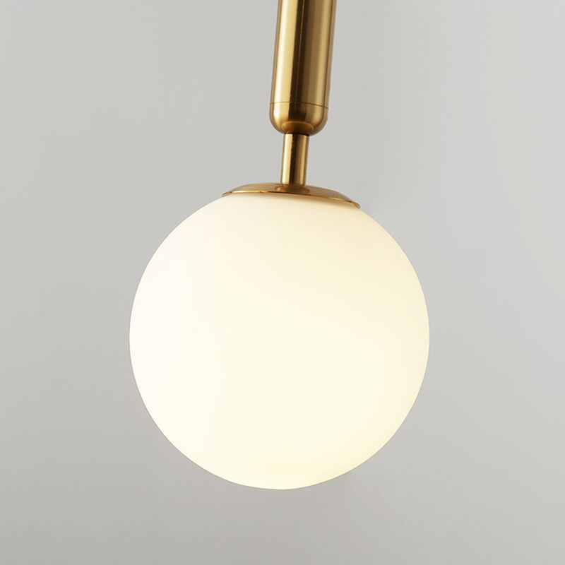 Global Glass Hanging Lamp Modern Dining Room Mini Pendant with 1 Light