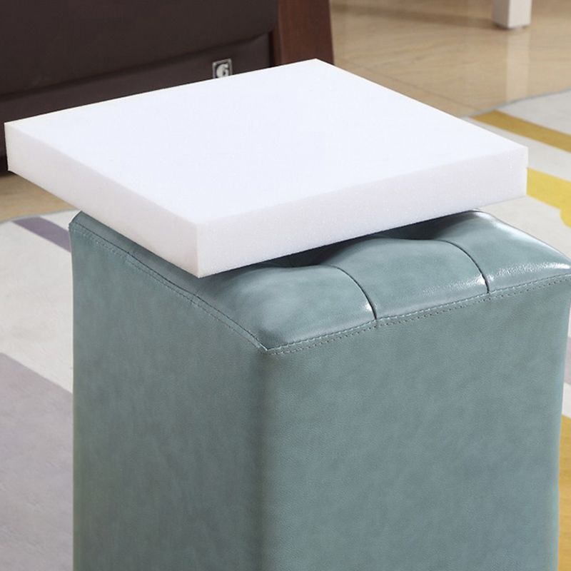 Wine Red Modern Pouf Water Resistant Round Pouf for Drawing Room